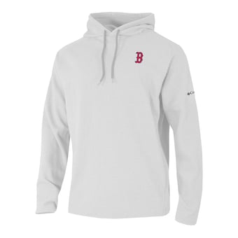 Men's Columbia White Boston Red Sox  Swingcraft Hoodie