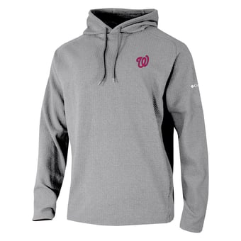 Men's Columbia Gray Washington Nationals  Swingcraft Hoodie