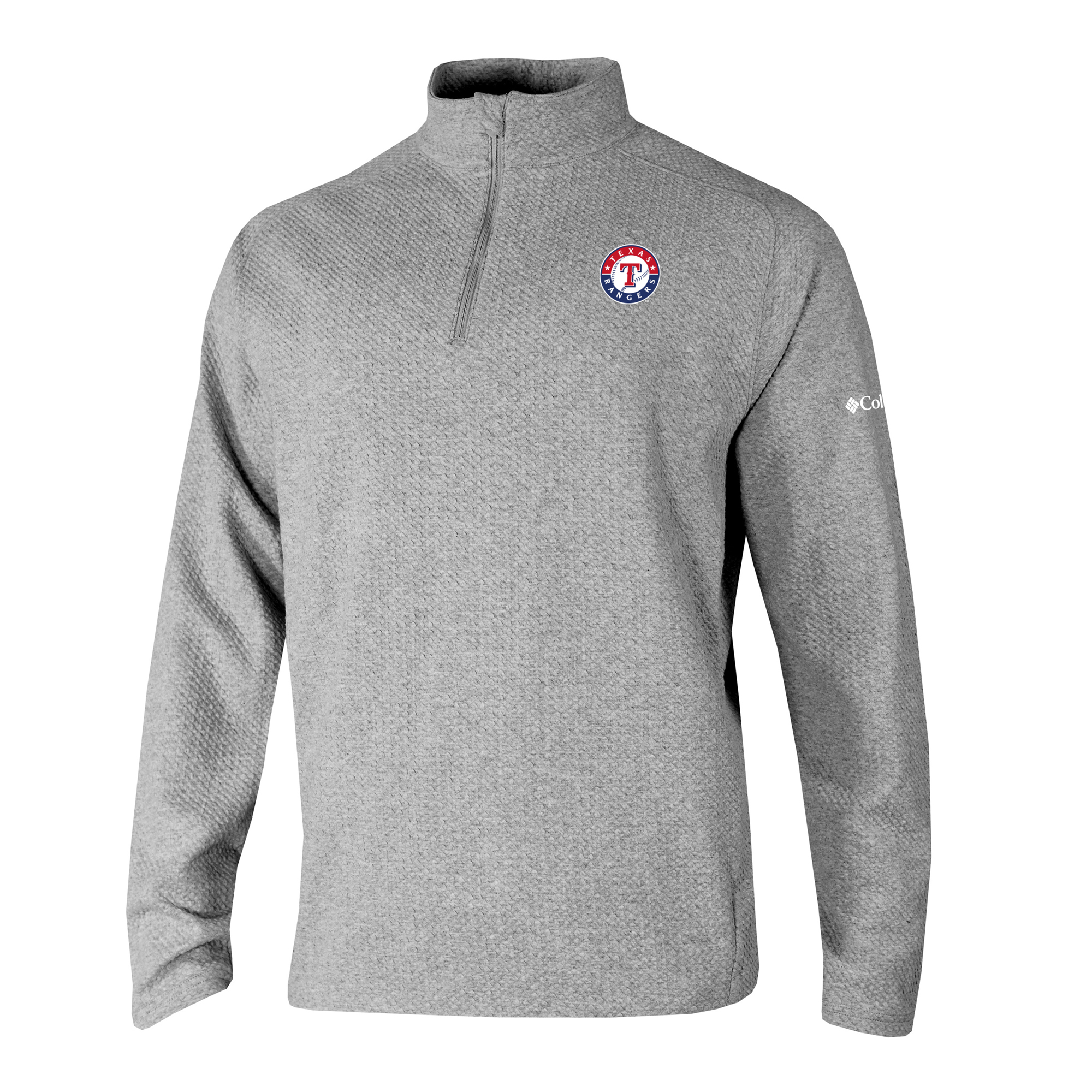 Men’s Columbia Gray Texas Rangers Swingcraft Quarter-Zip Pullover