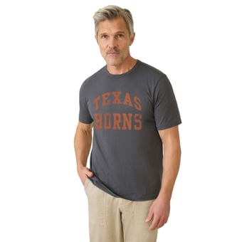 Men's FAHERTY Charcoal Texas Longhorns Sunwashed T-Shirt