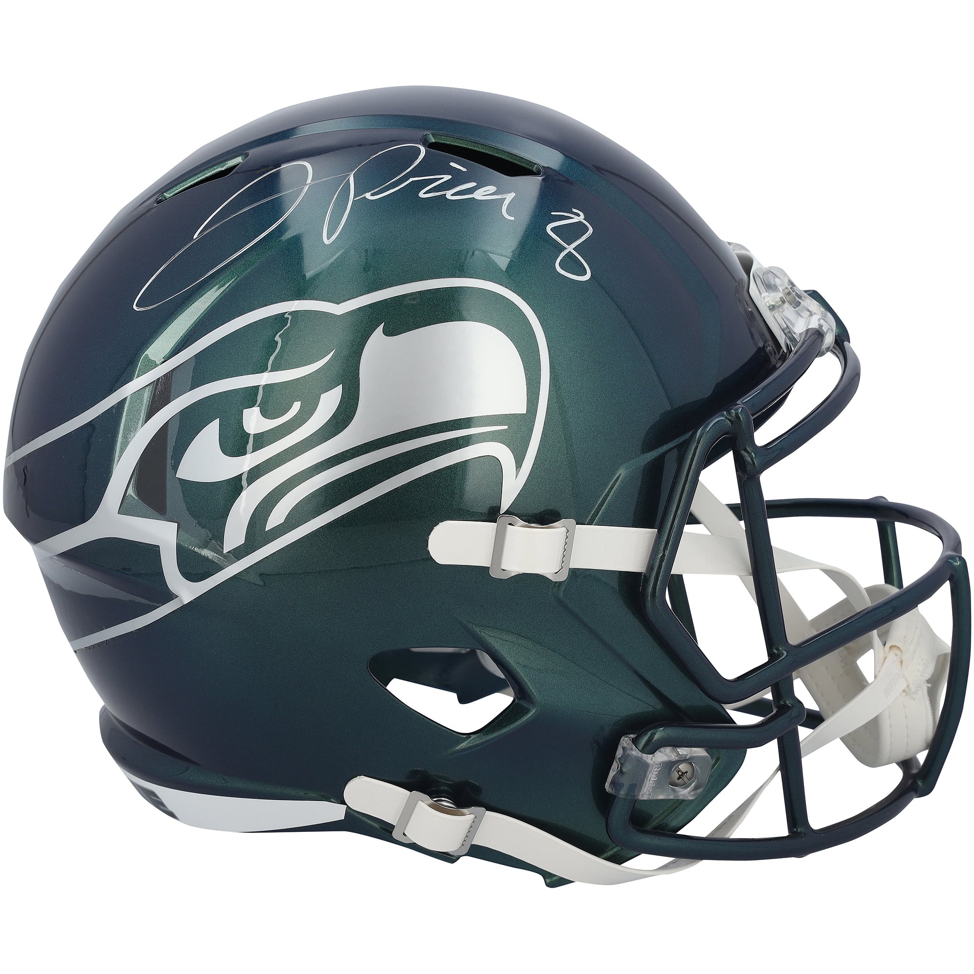 Casco replica Riddell Rivalry Speed ​​autografato da Jadarian Price dei Seattle Seahawks