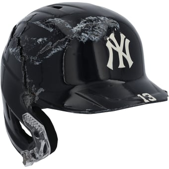 Jazz Chisholm Jr. New York Yankees Game-Used #13 Navy Batting Helmet vs. Miami Marlins on April 3, 2026