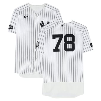 Spencer Jones New York Yankees Game-Used #78 White Nike Pinstripe Jersey vs. Chicago White Sox on June 16, 2026 - 1-3, HR, 2 RBI, 2 R