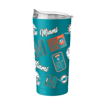 Logo Brands  Miami Dolphins 20oz. Dreamweave Powder Coat Tumbler