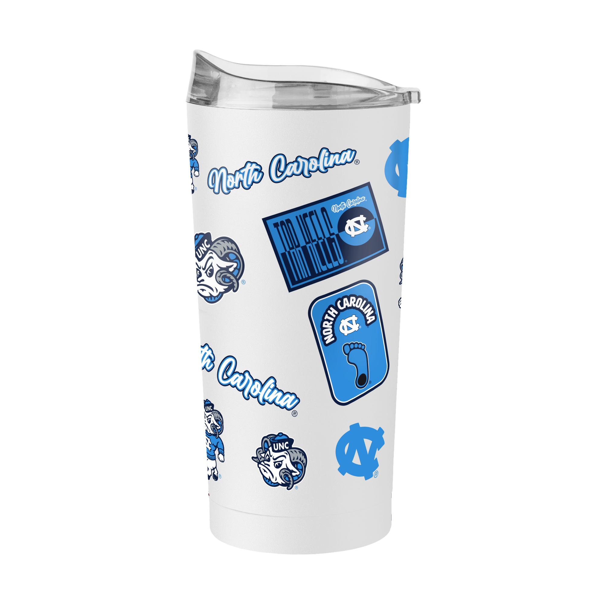 Logo Brands  North Carolina Tar Heels 20oz. Dreamweave Powder Coat Tumbler