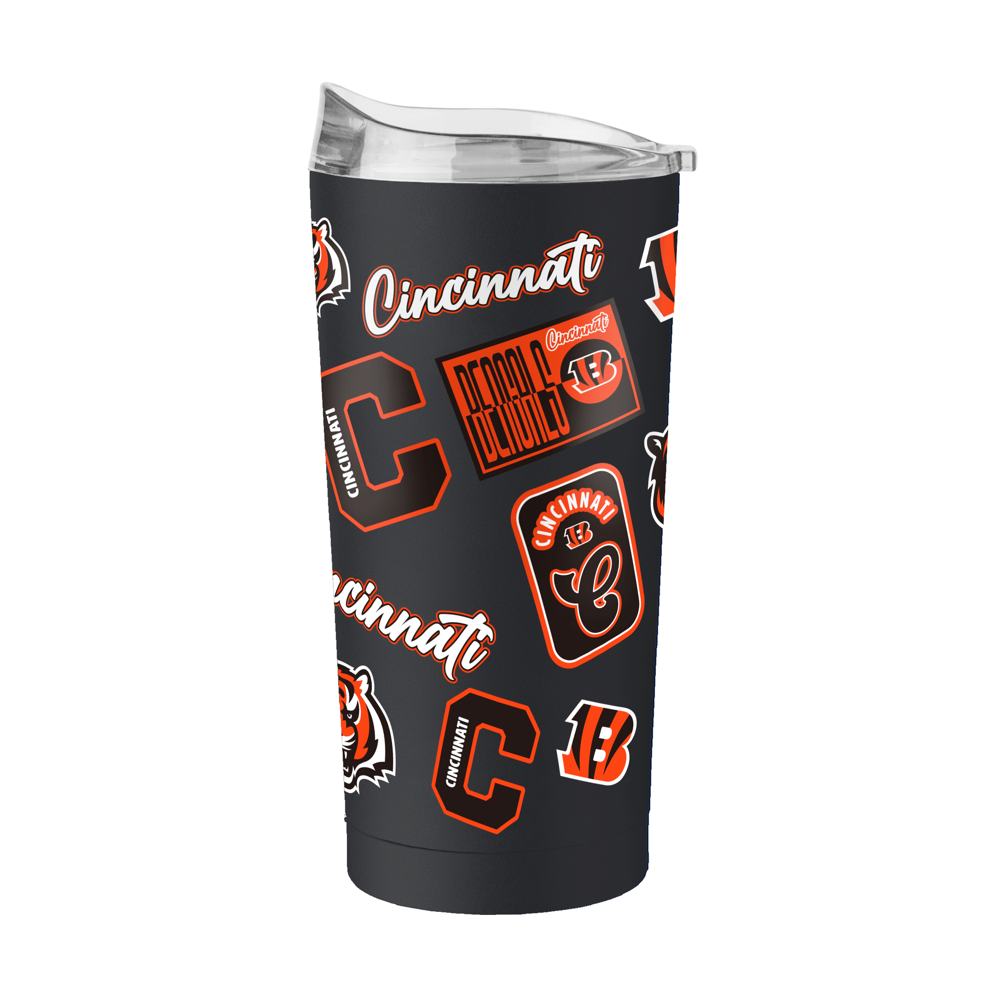 Logo Brands  Cincinnati Bengals 20oz. Dreamweave Powder Coat Tumbler