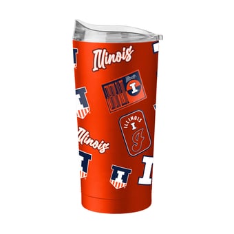 Logo Brands  Illinois Fighting Illini 20oz. Dreamweave Powder Coat Tumbler