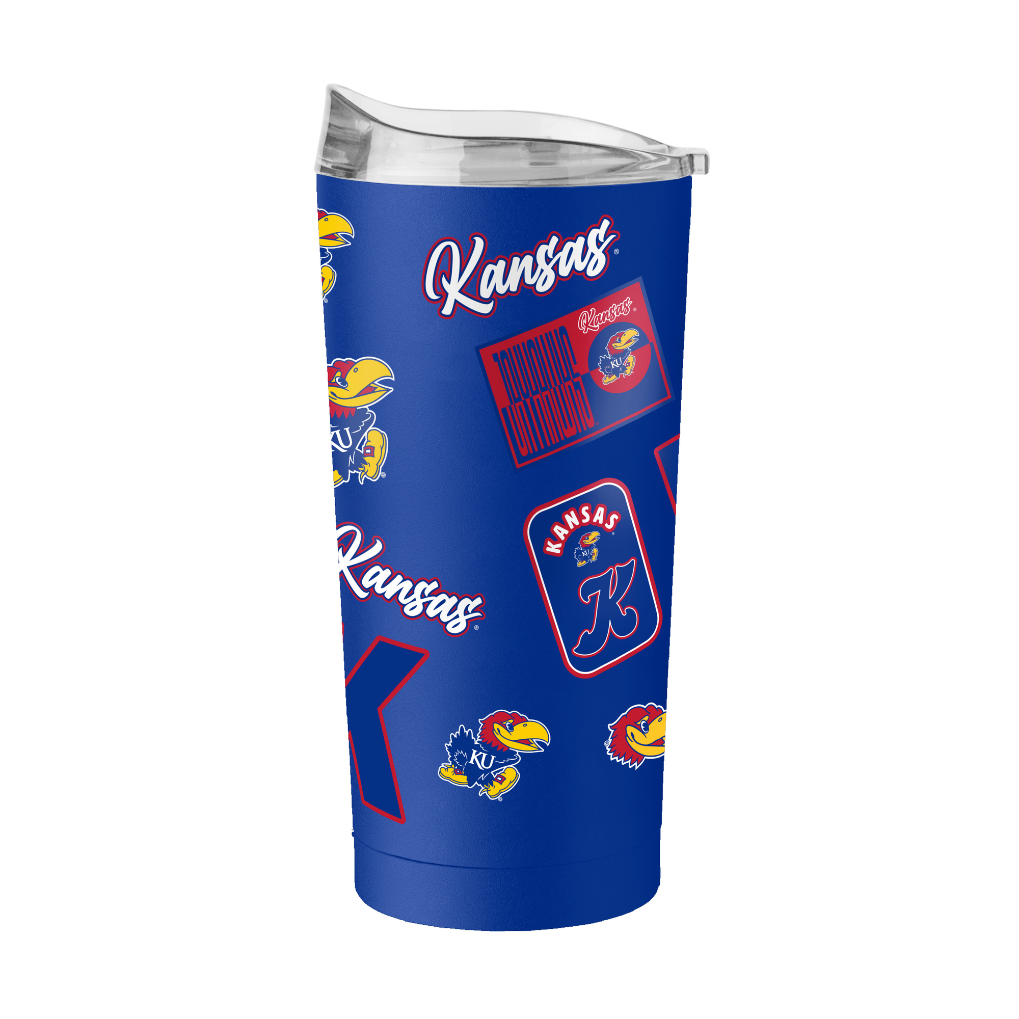 Logo Brands  Kansas Jayhawks 20oz. Dreamweave Powder Coat Tumbler