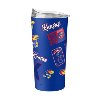 Logo Brands  Kansas Jayhawks 20oz. Dreamweave Powder Coat Tumbler