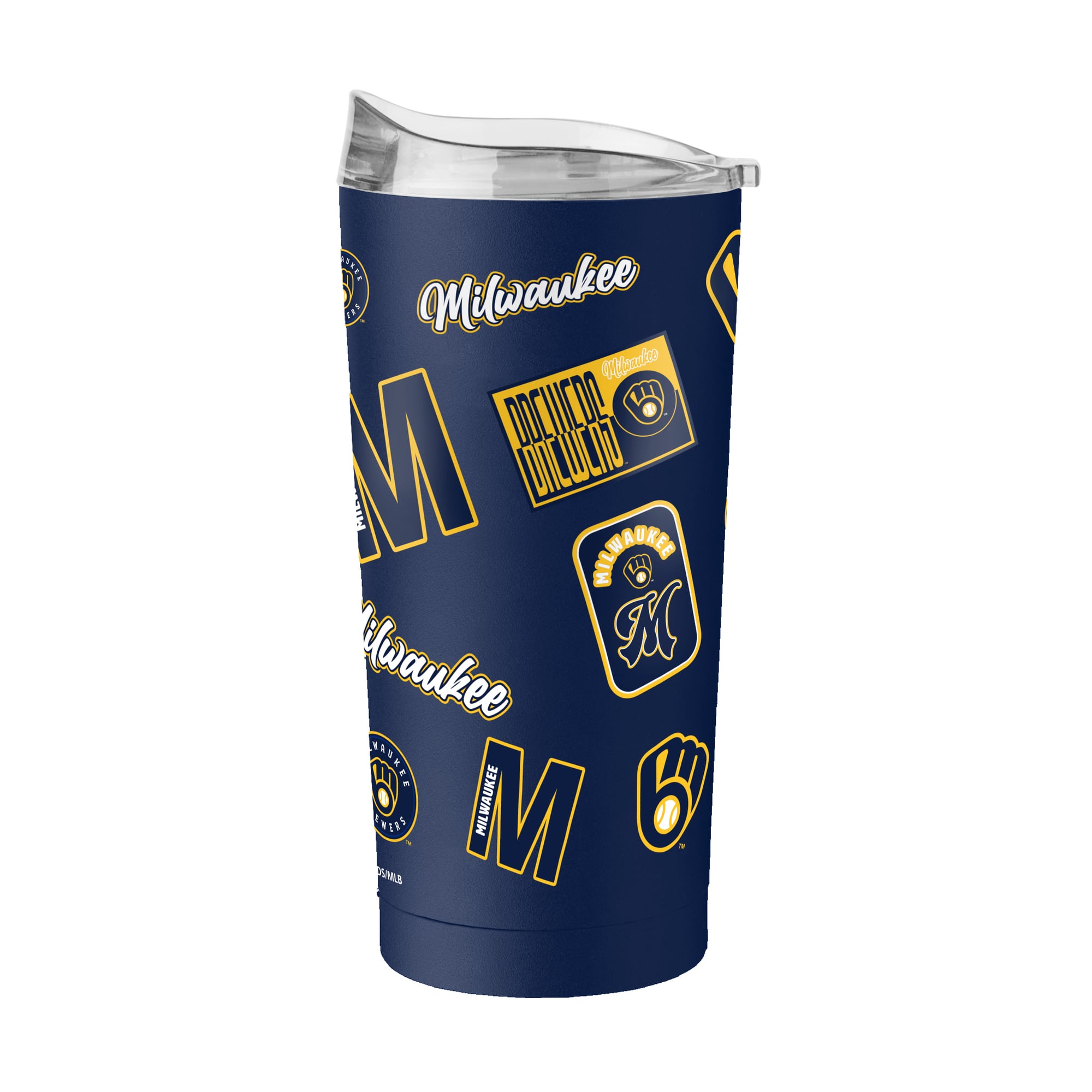 Logo Brands  Milwaukee Brewers 20oz. Dreamweave Powder Coat Tumbler