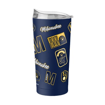 Logo Brands  Milwaukee Brewers 20oz. Dreamweave Powder Coat Tumbler