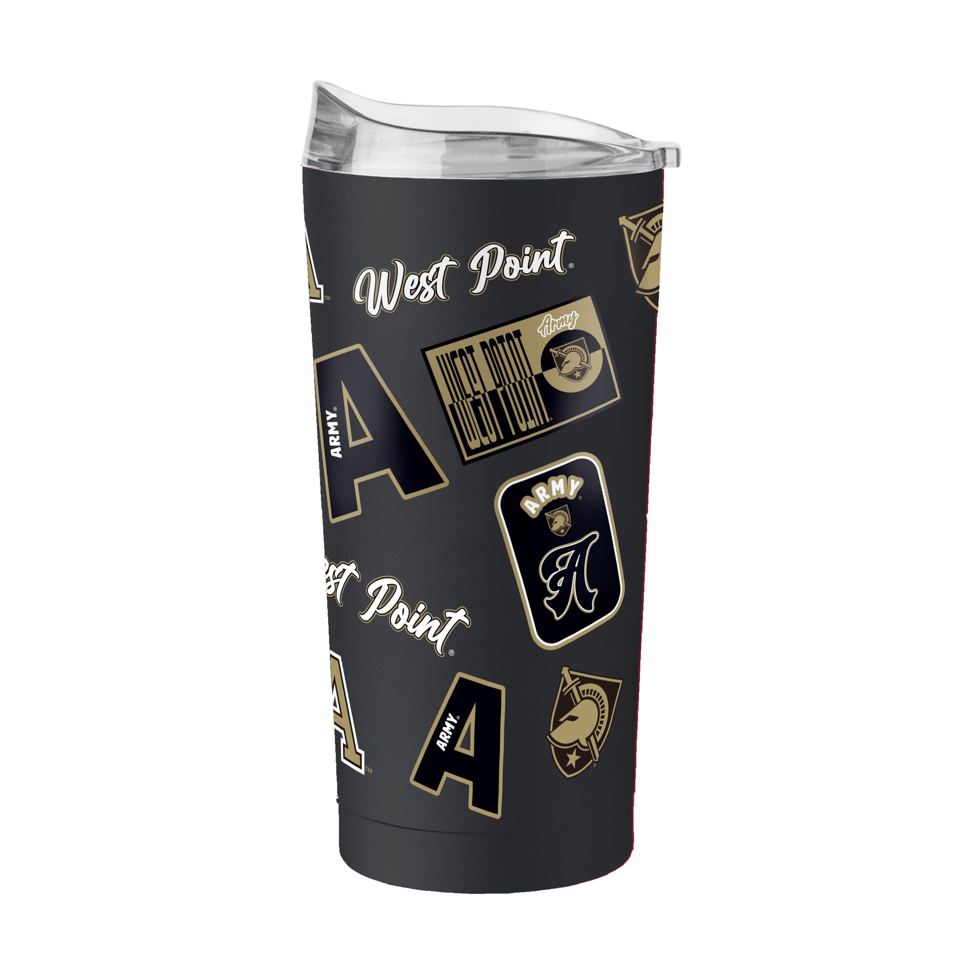 Logo Brands  Army Black Knights 20oz. Dreamweave Powder Coat Tumbler