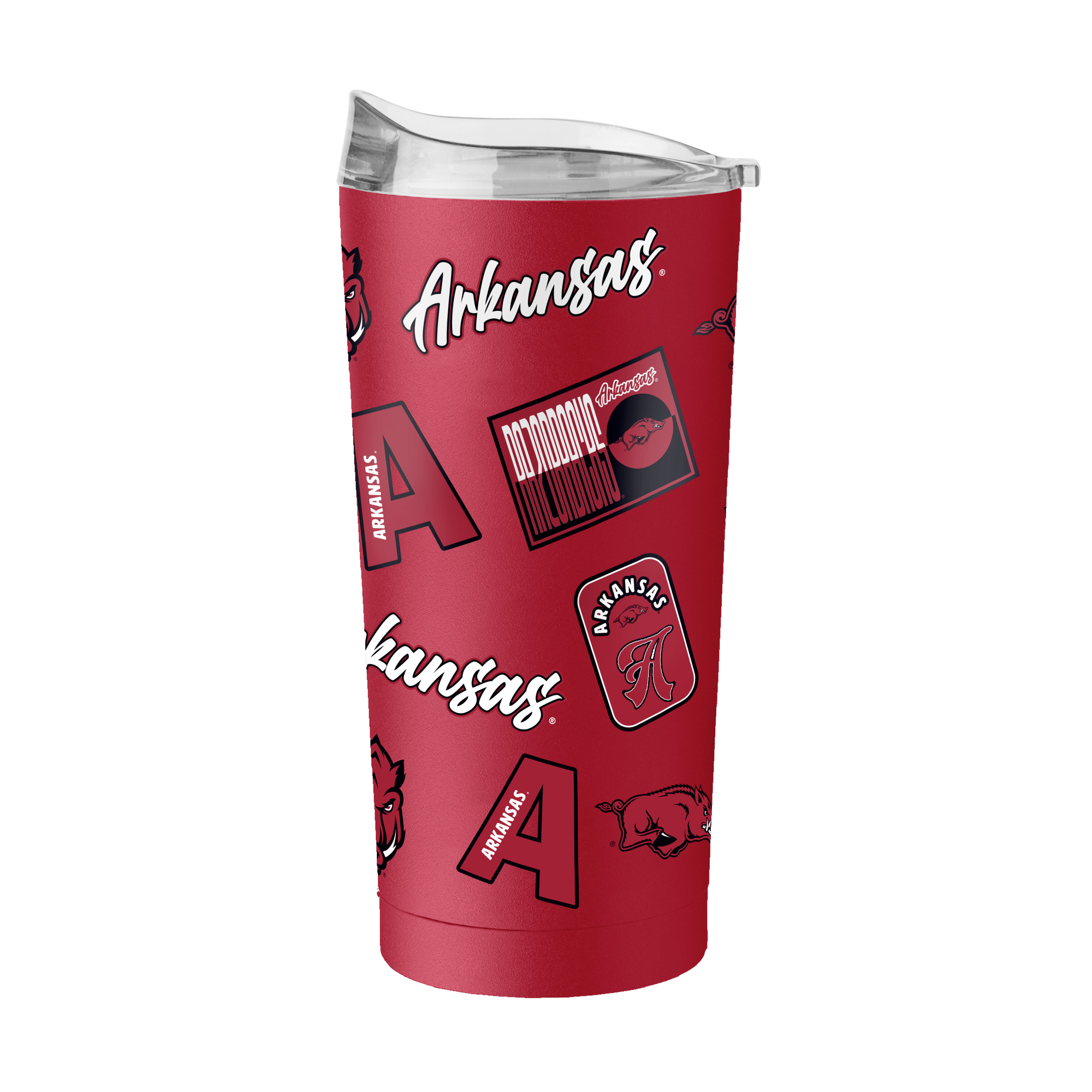 Logo Brands  Arkansas Razorbacks 20oz. Dreamweave Powder Coat Tumbler