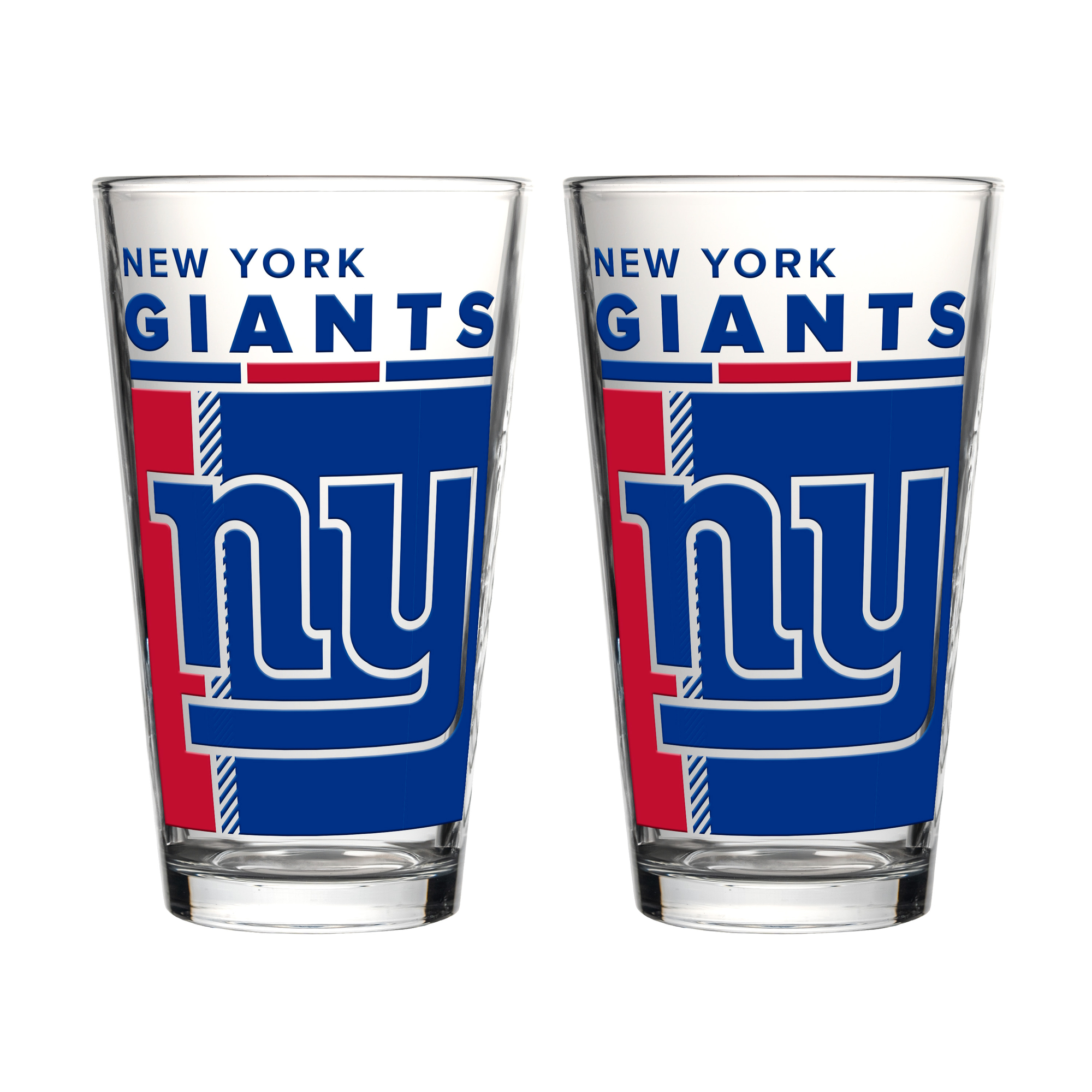 Logo Brands New York Giants Two-Piece 16oz. Pint Glass Set