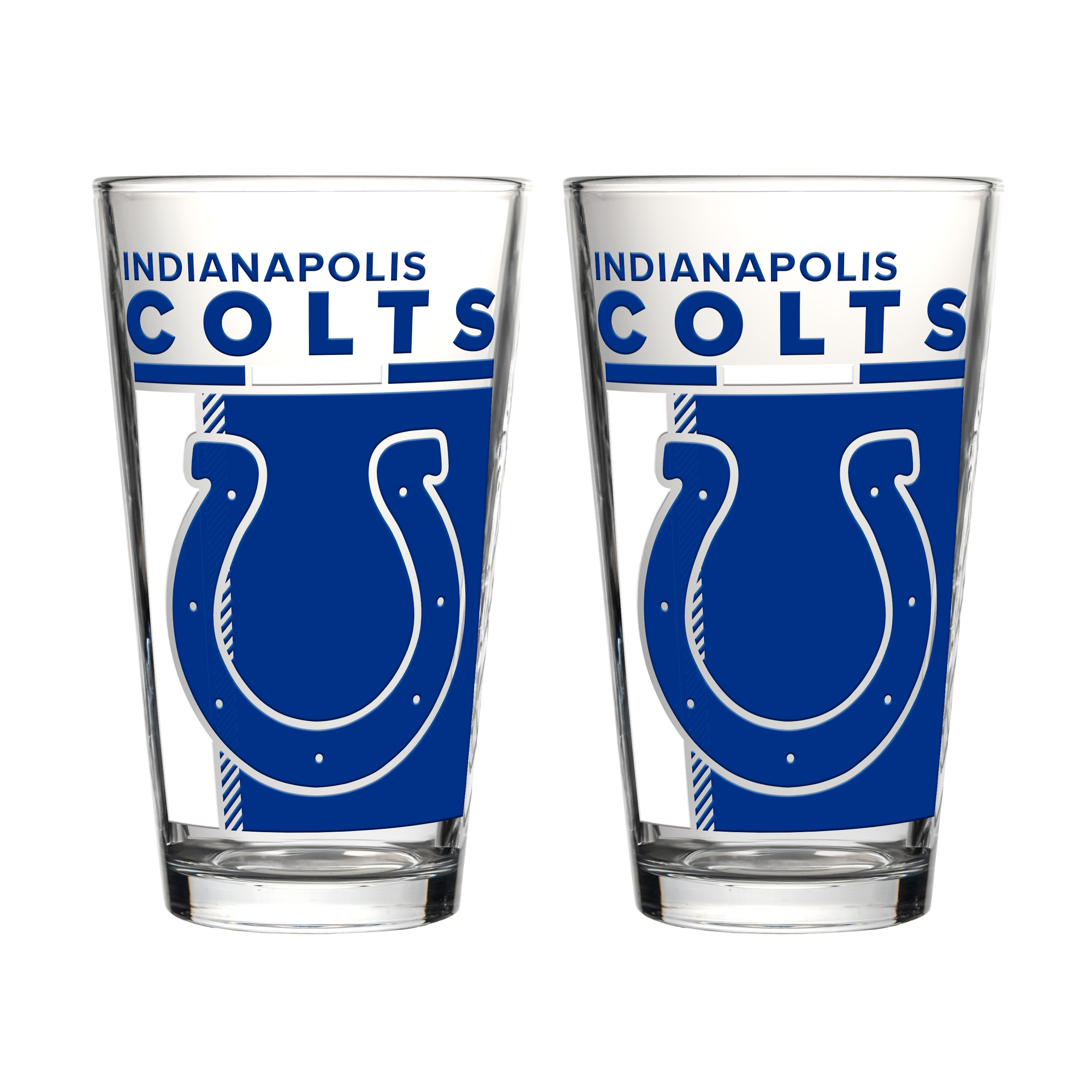Logo Brands Indianapolis Colts Two-Piece 16oz. Pint Glass Set
