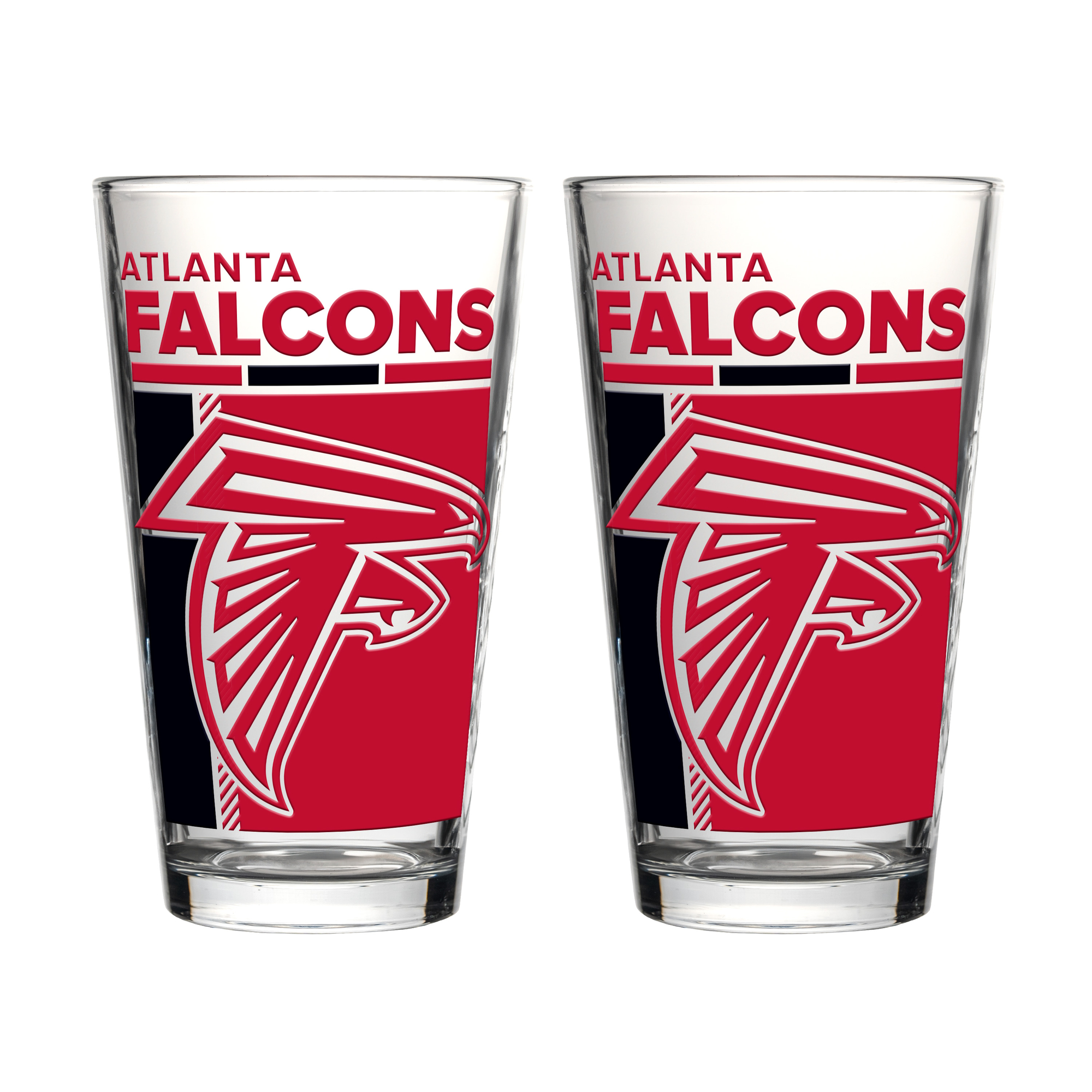 Logo Brands Atlanta Falcons Two-Piece 16oz. Pint Glass Set