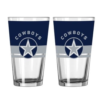 Logo Brands Dallas Cowboys Two-Piece 16oz. Horizon Pint Glass Set