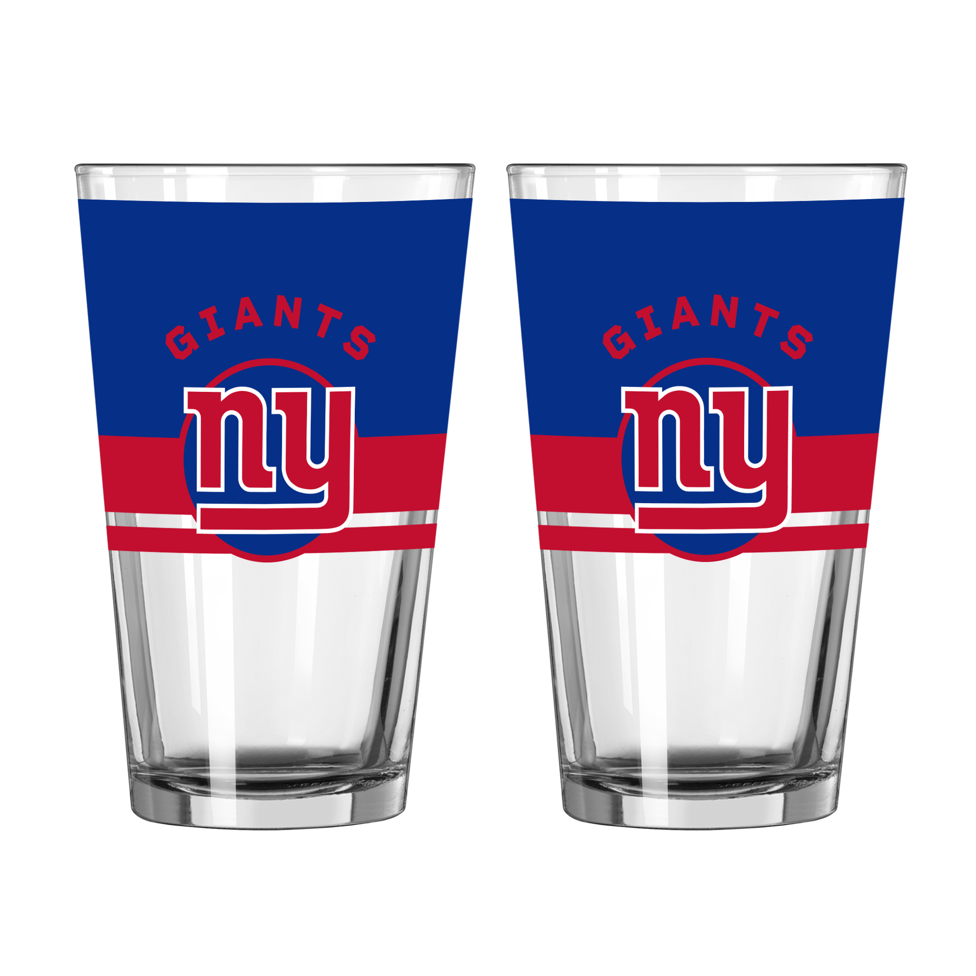 Logo Brands New York Giants Two-Piece 16oz. Horizon Pint Glass Set