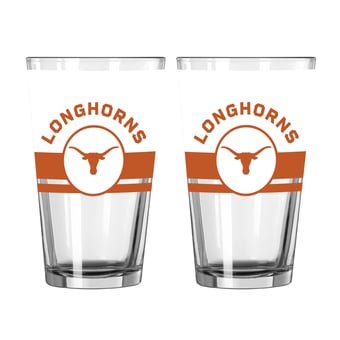 Logo Brands Texas Longhorns Two-Piece 16oz. Horizon Pint Glass Set