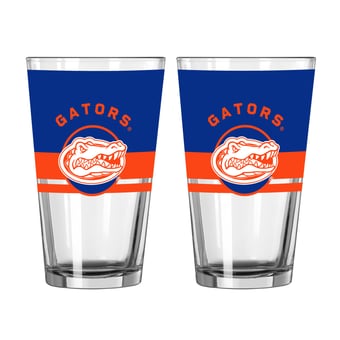 Logo Brands Florida Gators Two-Piece 16oz. Horizon Pint Glass Set