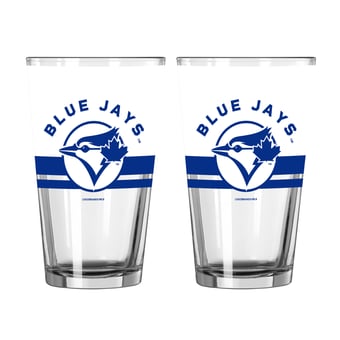Logo Brands Toronto Blue Jays Two-Piece 16oz. Horizon Pint Glass Set
