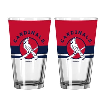 Logo Brands St. Louis Cardinals Two-Piece 16oz. Horizon Pint Glass Set