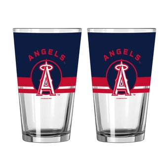 Logo Brands Los Angeles Angels Two-Piece 16oz. Horizon Pint Glass Set