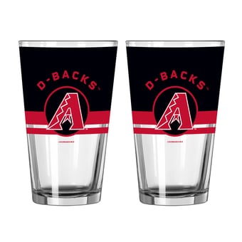Logo Brands Arizona Diamondbacks Two-Piece 16oz. Horizon Pint Glass Set