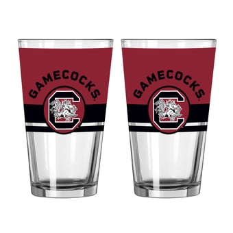 Logo Brands South Carolina Gamecocks Two-Piece 16oz. Horizon Pint Glass Set