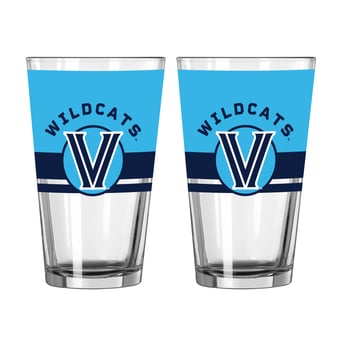 Logo Brands Villanova Wildcats Two-Piece 16oz. Horizon Pint Glass Set