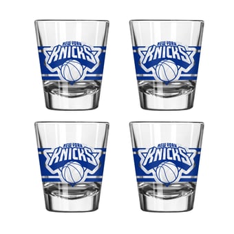Logo Brands New York Knicks Four-Piece Stripe Shot Glass Set