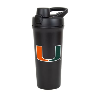 Logo Brands Miami Hurricanes 26oz. Flipside Shaker Bottle