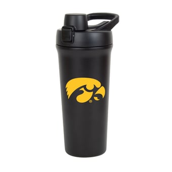 Logo Brands Iowa Hawkeyes 26oz. Flipside Shaker Bottle