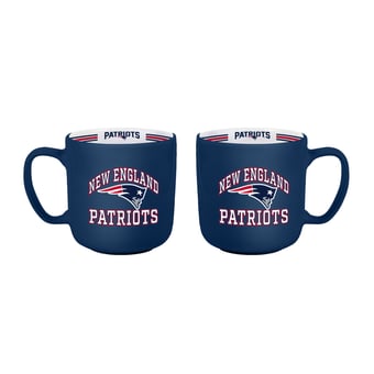Logo Brands New England Patriots Two-Piece 15oz. Stripe Mug Set