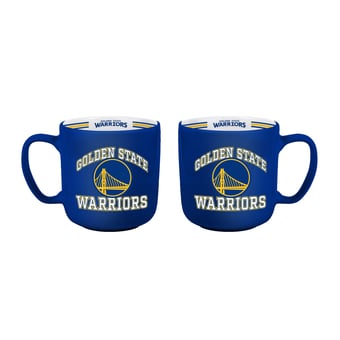 Logo Brands Golden State Warriors Two-Piece 15oz. Stripe Mug Set