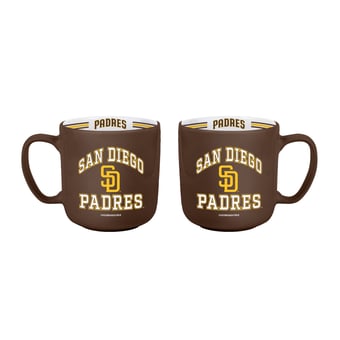 Logo Brands San Diego Padres Two-Piece 15oz. Stripe Mug Set
