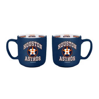 Logo Brands Houston Astros Two-Piece 15oz. Stripe Mug Set