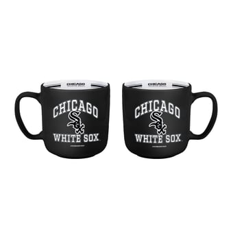 Logo Brands Chicago White Sox Two-Piece 15oz. Stripe Mug Set
