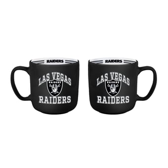 Logo Brands Las Vegas Raiders Two-Piece 15oz. Stripe Mug Set