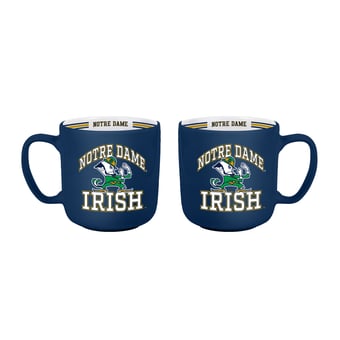Logo Brands Notre Dame Fighting Irish Two-Piece 15oz. Stripe Mug Set