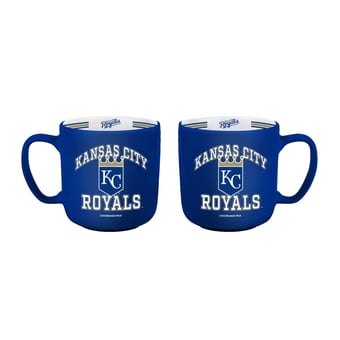 Logo Brands Kansas City Royals Two-Piece 15oz. Stripe Mug Set