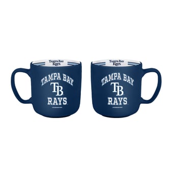 Logo Brands Tampa Bay Rays Two-Piece 15oz. Stripe Mug Set