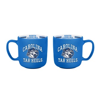 Logo Brands North Carolina Tar Heels Two-Piece 15oz. Stripe Mug Set