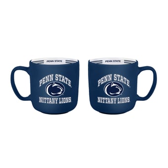 Logo Brands Penn State Nittany Lions Two-Piece 15oz. Stripe Mug Set