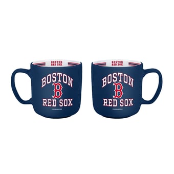 Logo Brands Boston Red Sox Two-Piece 15oz. Stripe Mug Set