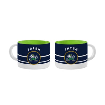 Logo Brands Notre Dame Fighting Irish Two-Pack Horizon Diamond Mug Set