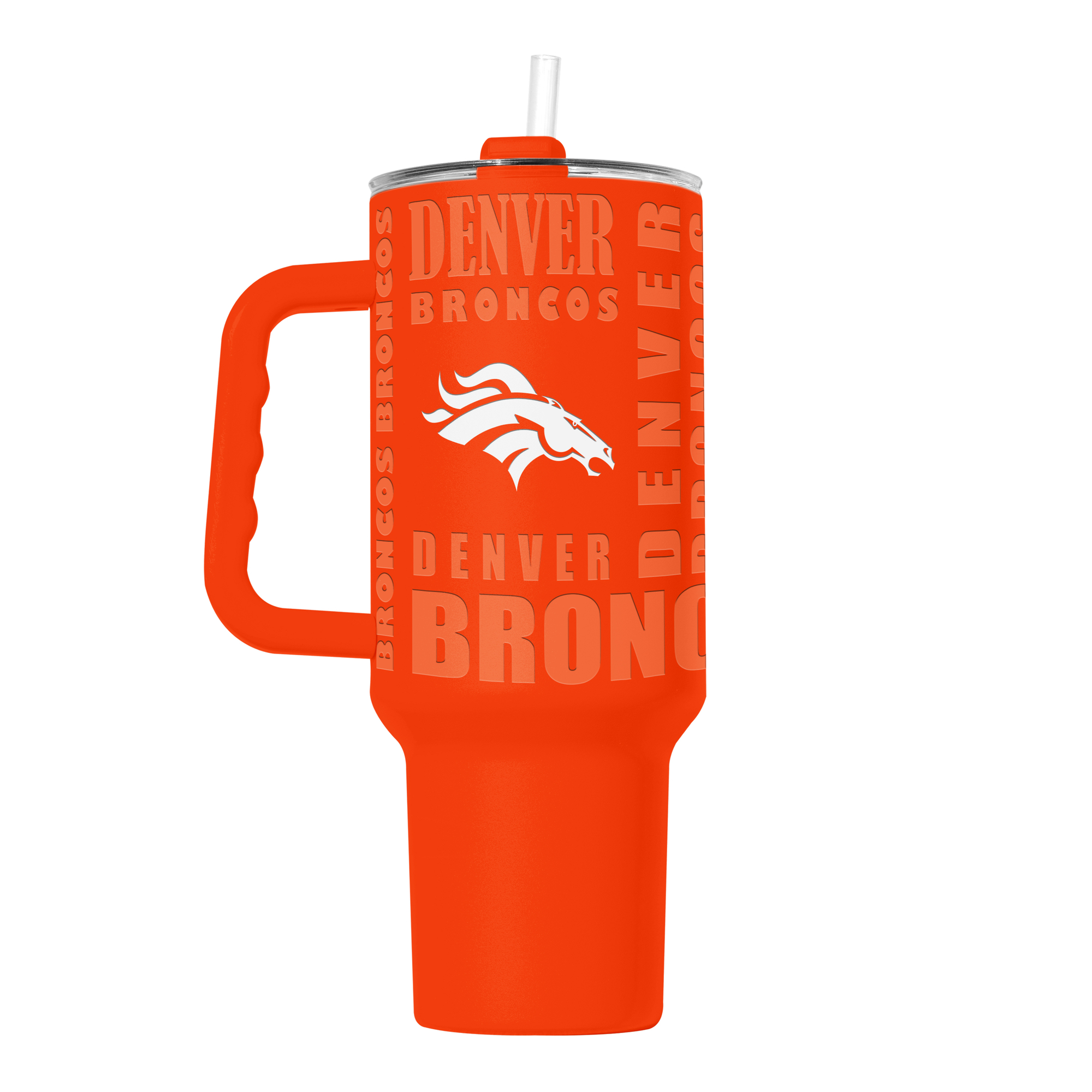 Logo Brands  Denver Broncos 40oz. Replay Powder Coat Tumbler