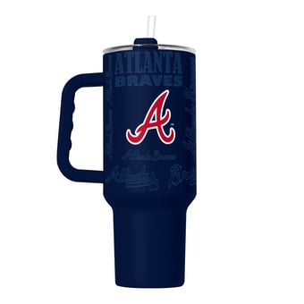 Logo Brands  Atlanta Braves 40oz. Replay Powder Coat Tumbler