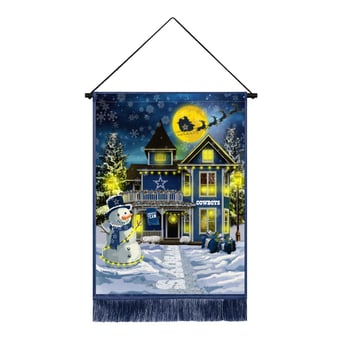 "Dallas Cowboys 18"" x 24"" LED Christmas Tapestry"