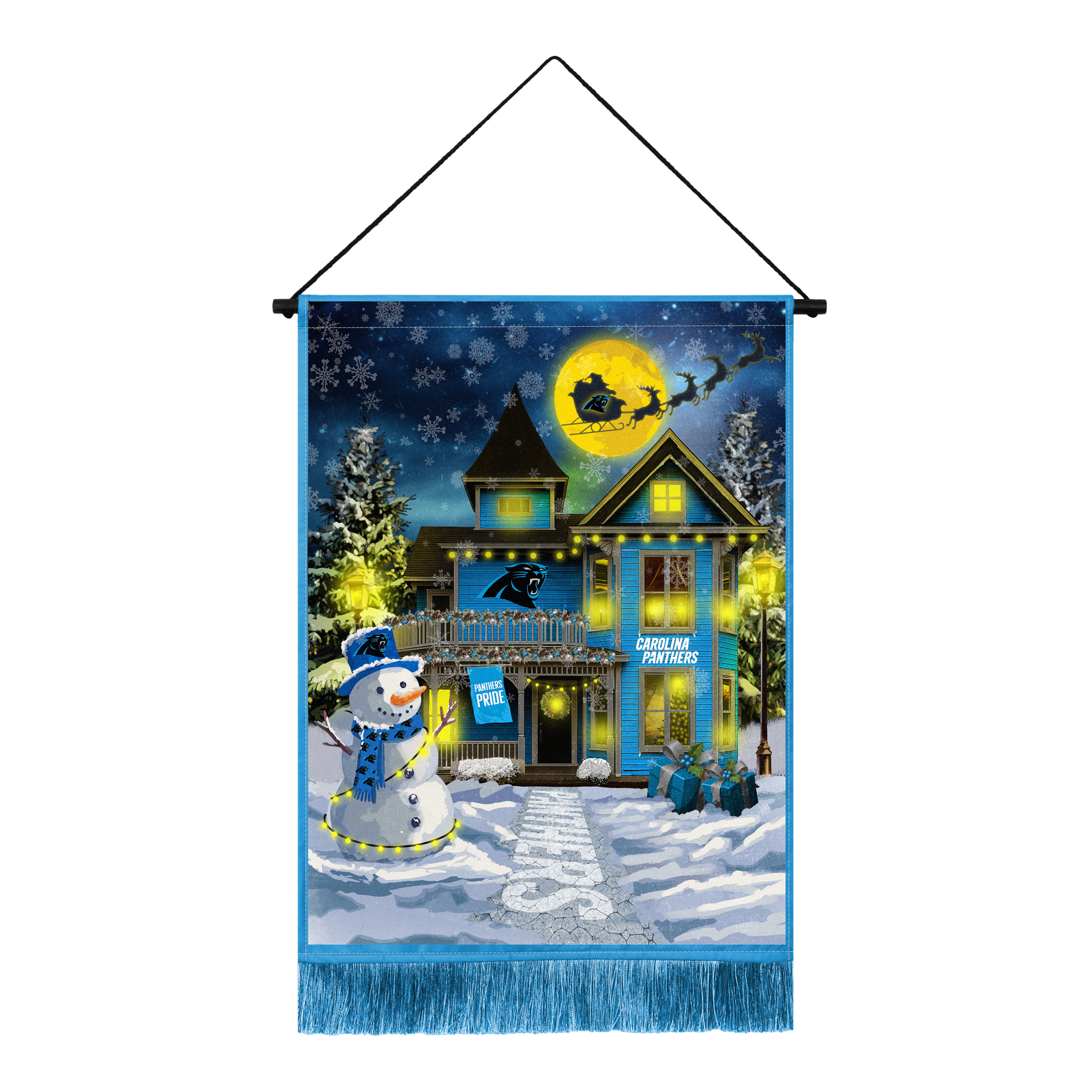Carolina Panthers 18" x 24" LED Christmas Tapestry